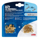 Wire terminals without insulation female+male
