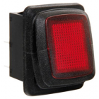 Switch 12/24V red LED light
