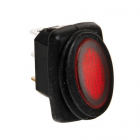 Switch 12/24V red LED light