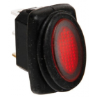 Switch 12/24V red LED light