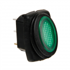 Switch 12/24V, moisture-proof, green