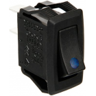 Switch with LED light, 12/24V, blue