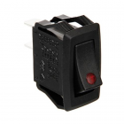 Switch 12/24V red LED light