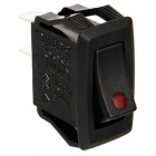 Switch 12/24V red LED light