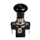 TL Push-pull switch with LED light blue