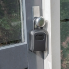 Key safe with combination lock and U-mount