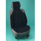 Coprisedile sportivo con supporto lombare, nero