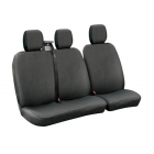 Set of seat covers for a van, black-grey