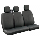 Set of seat covers for a van, black-grey