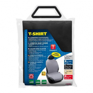 Istuinpäällinen T-paita, musta, polyesteri, S103-5499.7