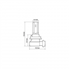 Halo Led H8 H9 H11 15W PGJ19-X 1 kpl
