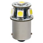 Pære 1 stk, 12V Hyper-Led, 6 SMD, (P21W)
