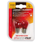 Polttimot 2 kpl, punainen P21W - 21W - BA15s