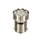 Led-polttimo 1kpl, 12V, 11led, BA15s, 30lm, punainen.