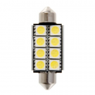 Hyperled-polttimo 1kpl, 12V, 8 smd, valkoinen