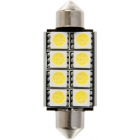 Hyperled-polttimo 1kpl, 12V, 8 smd, valkoinen
