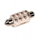 Pære 8 led 44mm, 12V, blå