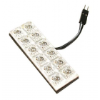 Led plaat 12-LEDI 20X60mm valge