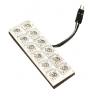 Led plaat 12-LEDI 20X60mm valge