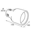 Muffler nozzle TS-36 36-42mm