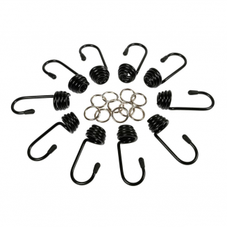 Set di 10 ganci + 10 clip 8mm, S103-6025.2