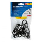 Komplekt 10 konksu+10 klambrit 8mm