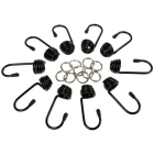 Komplekt 10 konksu+10 klambrit 8mm