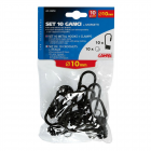 Komplekt 10 konksu+10 klambrit 10mm