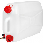 Water canister 20L with metal tap, horizontal.