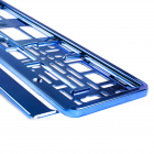 Targa in plastica, blu metallizzato