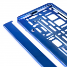 Targa in plastica, blu metallizzato
