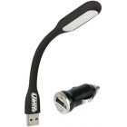 TL Kartlampa + USB-laddare 12/24V, 1000M