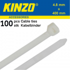 Ties 100pcs 4.8#400mm white