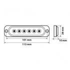 Led stroboskoop tuli-vikur, 6 ledi 12/24