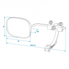 Peegel haagise transpordiks 410x140x90mm