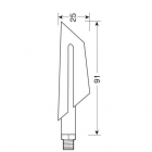 Suuntavalot 2kpl, led, 12V, 91*25mm