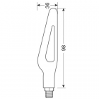 Turn signals 2pcs, led, 12V, 98*36mm