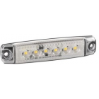 LED-valo, 6 LEDiä, 12/24V, valkoinen, 96*20*9mm