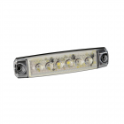  Led-valo 12/24V, 6 SMD, vihreä, valkoinen punainen-Italia, 96*20mm