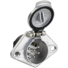 Socket metal, female, 24N, ISO 3731