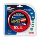 Câble électrique double 1 mm2, 10m, max 3 A