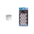 Bolt covers 19mm, 21pcs, chrome