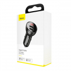 Baseus USB-laddare med 2 platser 12/24V