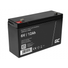 Зеленая ячейка 6 В 12 Ач AGM 151x50x98 мм