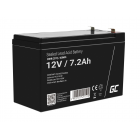 Зеленая ячейка 12 В 7,2 Ач AGM 151x65x98 мм