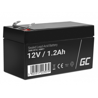 Green Cell 12V 1,2Ah AGM 97x45x57mm, S104-AGM17