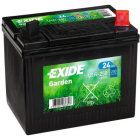  Lawn tractor battery Exide 12V 24Ah 197x132x186-+