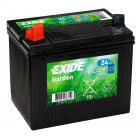  Zāles traktora akumulators Exide 12V 24Ah 197x132x186+-