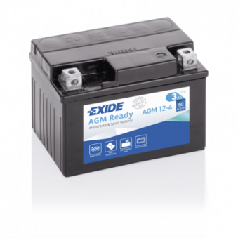 12В 3Ач AGM12-4 113x70x85-+ Exide, S106-4908