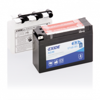 12V 2,3Ah YT4B-BS AGM 113x38x85+- Exide, S106-4992